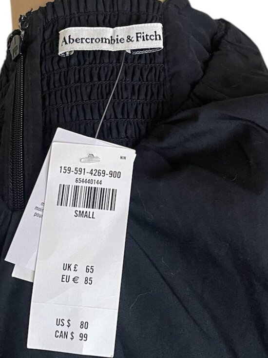 Abercrombie & Fitch Black Puff-Sleeve Mini Dress - Picture 5 of 5